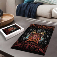 Aloha Halloween Puzzle Horror Tiki Heavy Metal Style - Wonder Print Shop