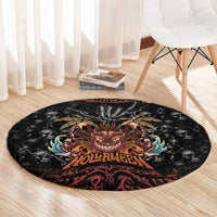 Aloha Halloween Round Carpet Horror Tiki Heavy Metal Style - Wonder Print Shop