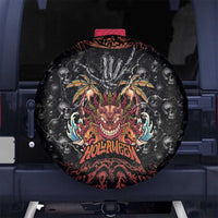 Aloha Halloween Spare Tire Cover Horror Tiki Heavy Metal Style - Wonder Print Shop
