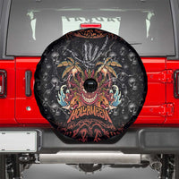 Aloha Halloween Spare Tire Cover Horror Tiki Heavy Metal Style - Wonder Print Shop