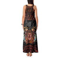 Aloha Halloween Tank Maxi Dress Horror Tiki Heavy Metal Style - Wonder Print Shop
