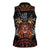 Aloha Halloween Women Sleeveless Polo Shirt Horror Tiki Heavy Metal Style - Wonder Print Shop