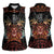 Aloha Halloween Women Sleeveless Polo Shirt Horror Tiki Heavy Metal Style - Wonder Print Shop