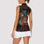 Aloha Halloween Women Sleeveless Polo Shirt Horror Tiki Heavy Metal Style - Wonder Print Shop