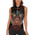 Aloha Halloween Women Sleeveless Polo Shirt Horror Tiki Heavy Metal Style - Wonder Print Shop
