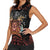 Aloha Halloween Women Sleeveless Polo Shirt Horror Tiki Heavy Metal Style - Wonder Print Shop