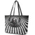 3D Illusion Horror Halloween Leather Tote Bag Creepy Evil Skull - Wonder Print Shop