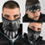 3D Illusion Horror Halloween Neck Gaiter Creepy Evil Skull - Wonder Print Shop