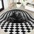 3D Illusion Horror Halloween Round Carpet Creepy Evil Skull - Wonder Print Shop