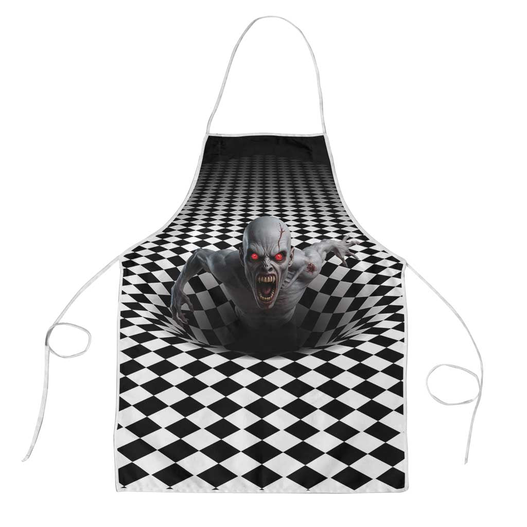 3D Illusion Horror Halloween Apron Creepy Zombie - Wonder Print Shop