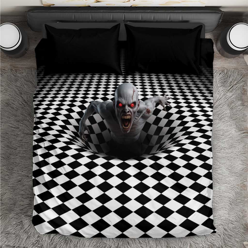 3D Illusion Horror Halloween Bedding Set Creepy Zombie - Wonder Print Shop