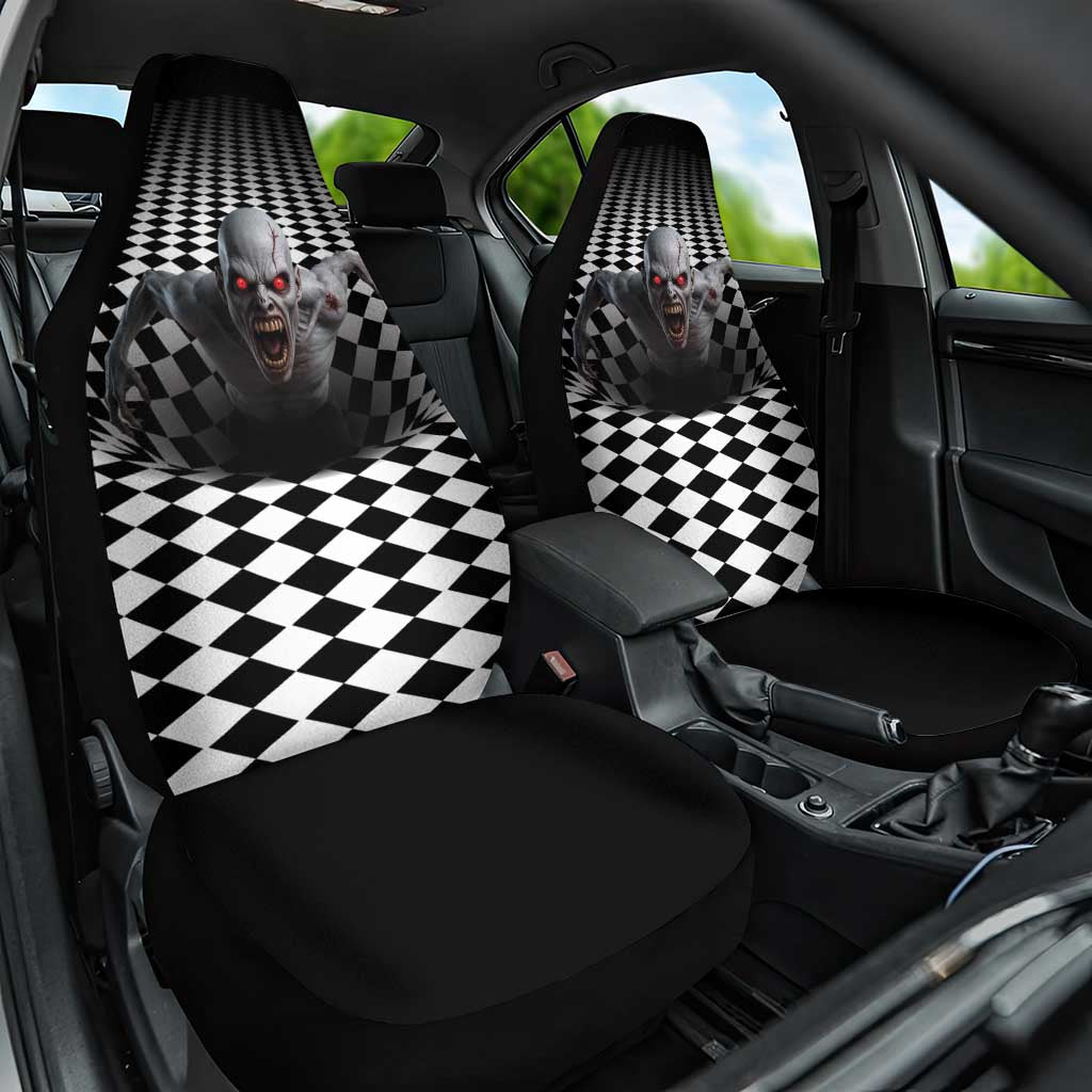 3D Illusion Horror Halloween Car Seat Cover Creepy Zombie - Wonder Print Shop