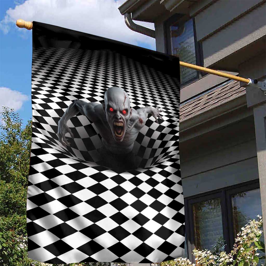 3D Illusion Horror Halloween Garden Flag Creepy Zombie - Wonder Print Shop