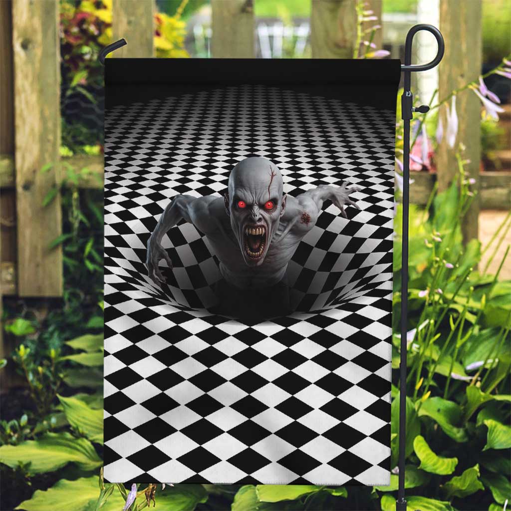 3D Illusion Horror Halloween Garden Flag Creepy Zombie - Wonder Print Shop