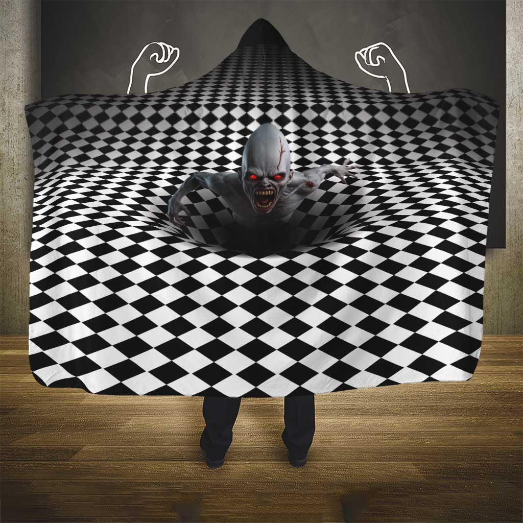 3D Illusion Horror Halloween Hooded Blanket Creepy Zombie - Wonder Print Shop