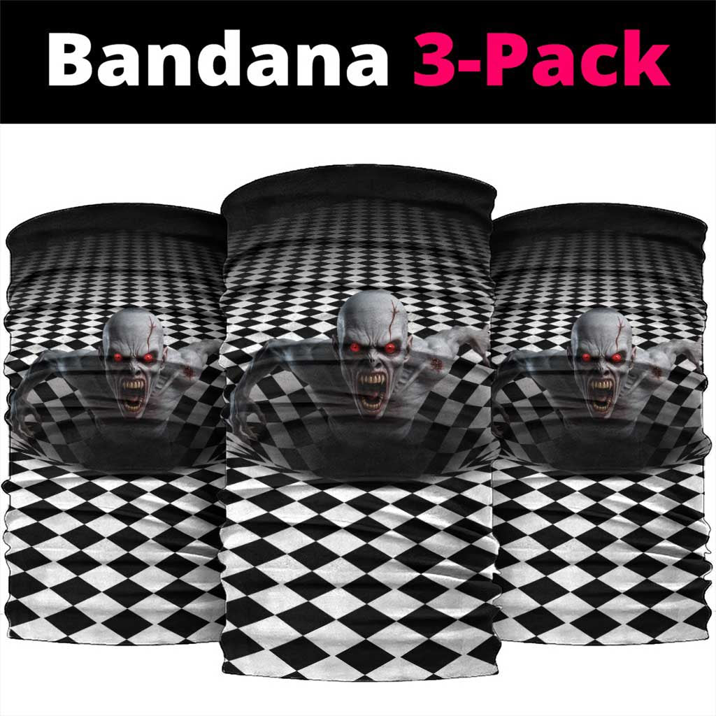 3D Illusion Horror Halloween Neck Gaiter Creepy Zombie - Wonder Print Shop