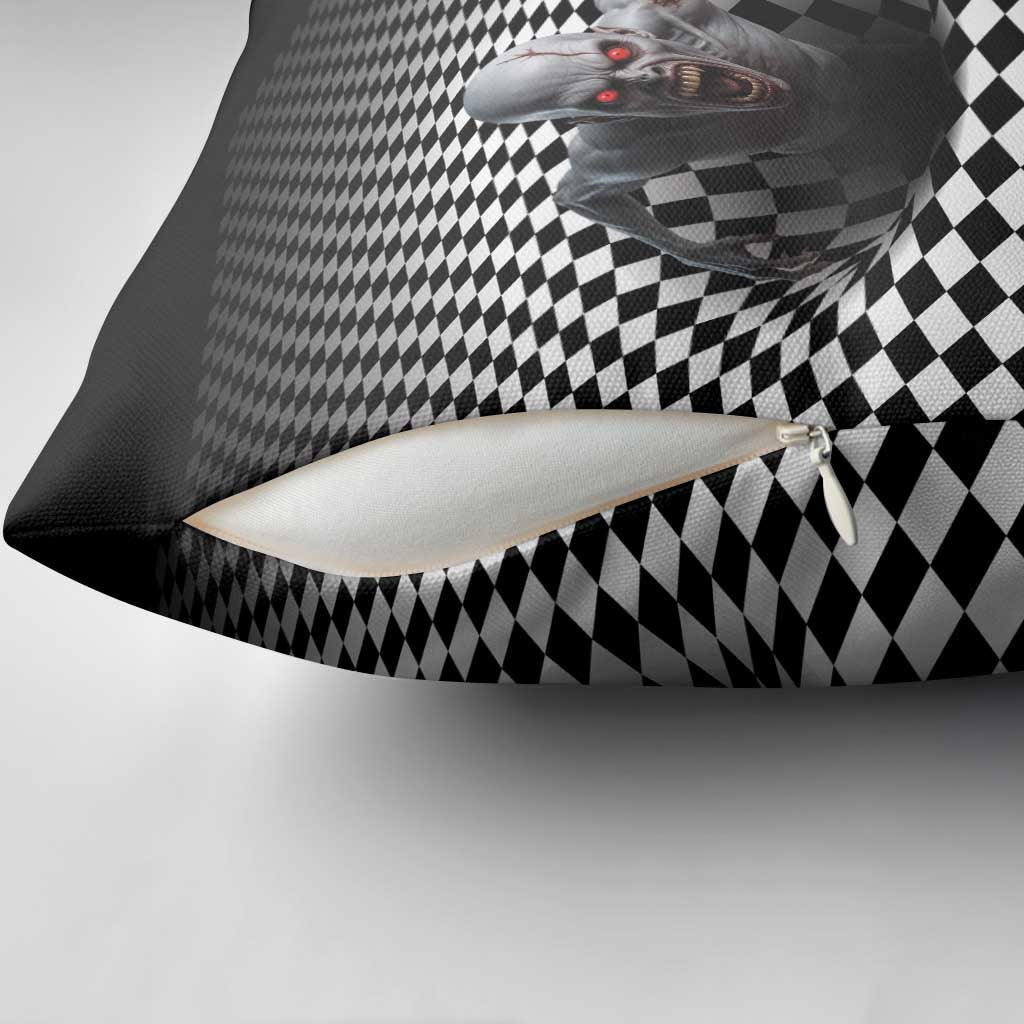 3D Illusion Horror Halloween Pillow Cover Creepy Zombie - Wonder Print Shop