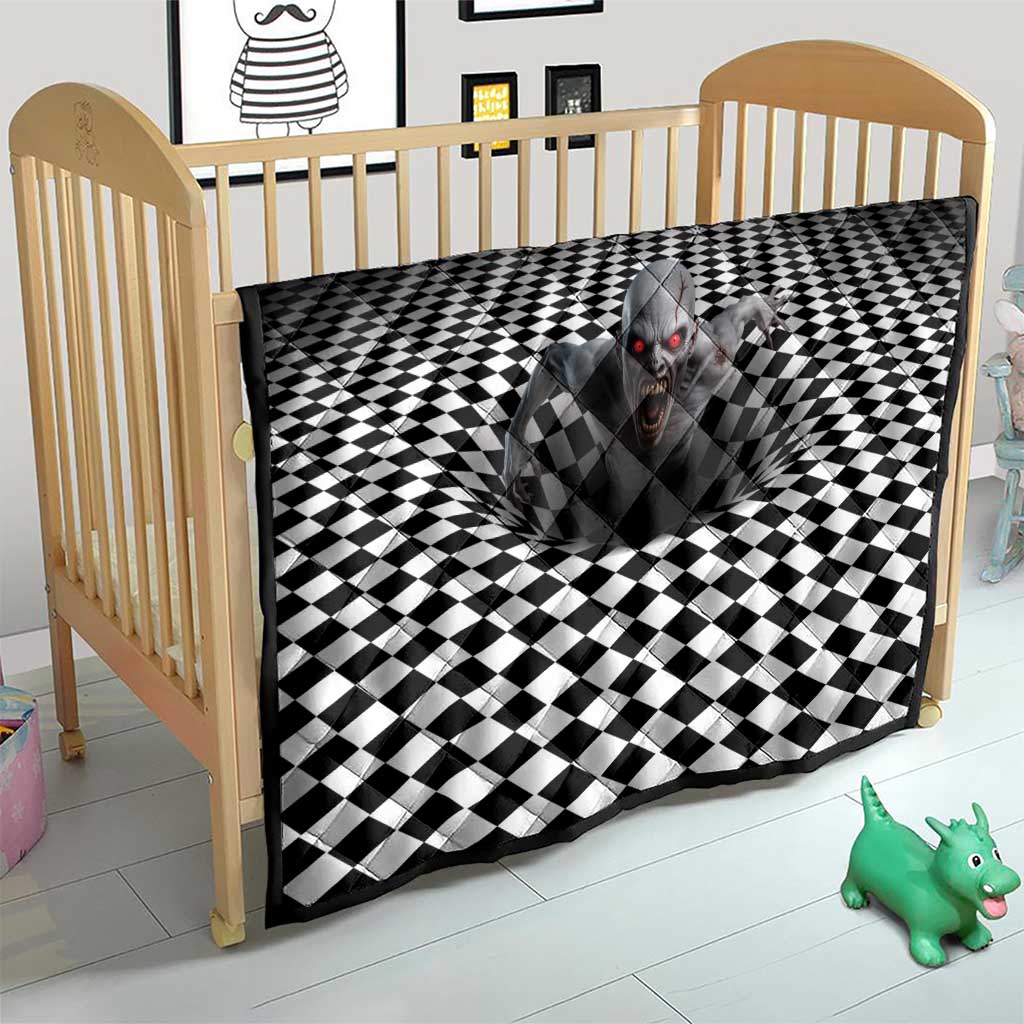 3D Illusion Horror Halloween Quilt Creepy Zombie - Wonder Print Shop
