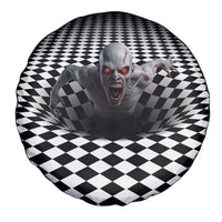 3D Illusion Horror Halloween Spare Tire Cover Creepy Zombie - Wonder Print Shop