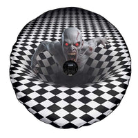 3D Illusion Horror Halloween Spare Tire Cover Creepy Zombie - Wonder Print Shop