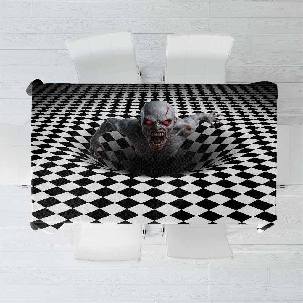 3D Illusion Horror Halloween Tablecloth Creepy Zombie - Wonder Print Shop