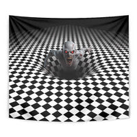 3D Illusion Horror Halloween Tapestry Creepy Zombie - Wonder Print Shop