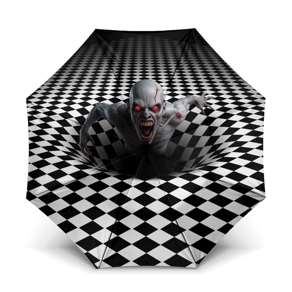 3D Illusion Horror Halloween Umbrella Creepy Zombie - Wonder Print Shop