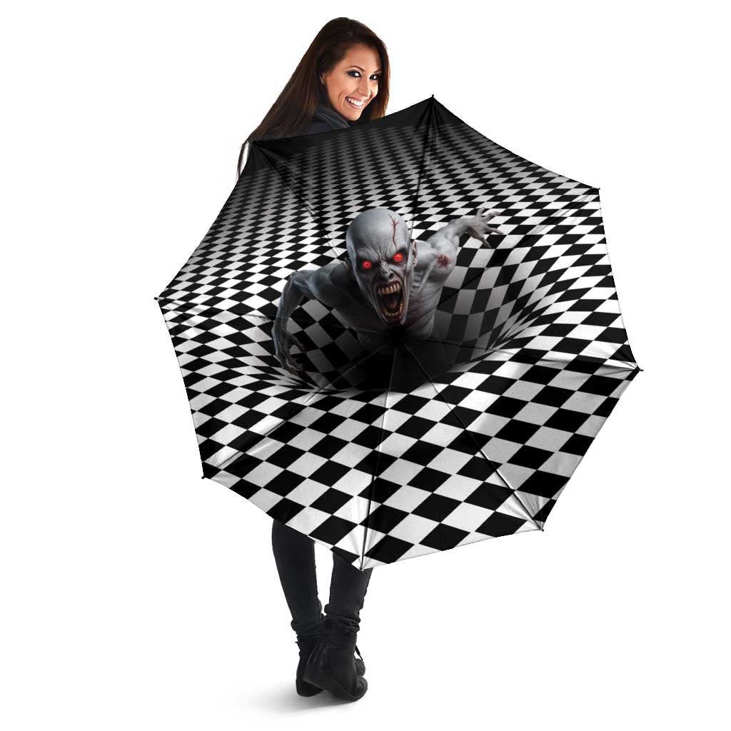 3D Illusion Horror Halloween Umbrella Creepy Zombie - Wonder Print Shop