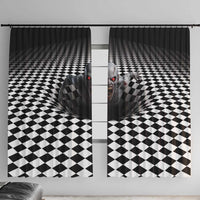 3D Illusion Horror Halloween Window Curtain Creepy Zombie - Wonder Print Shop