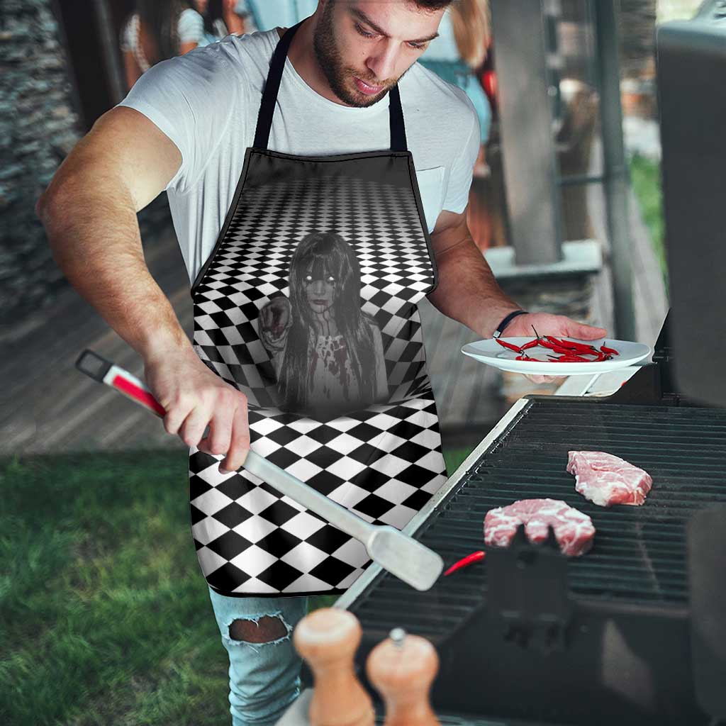 3D Illusion Horror Halloween Apron Scary Ghost - Wonder Print Shop