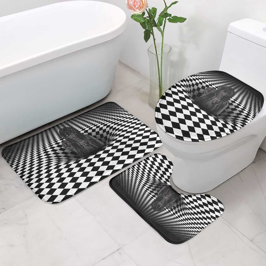 3D Illusion Horror Halloween Bathroom Set Scary Ghost - Wonder Print Shop