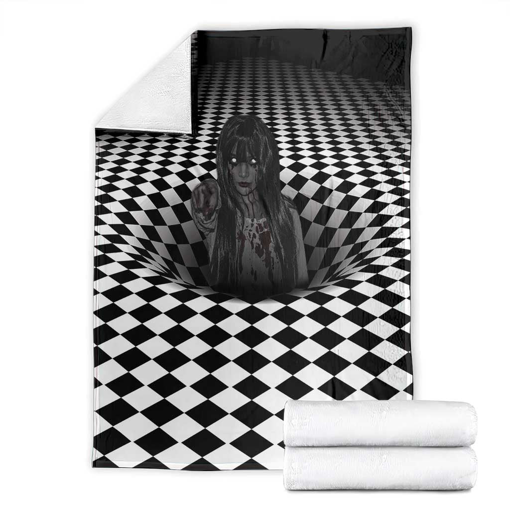 3D Illusion Horror Halloween Blanket Scary Ghost - Wonder Print Shop