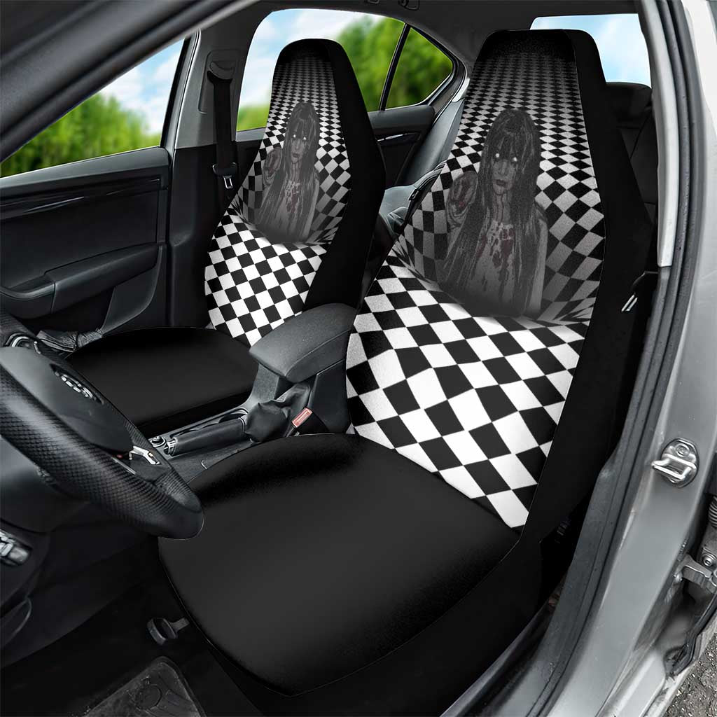 3D Illusion Horror Halloween Car Seat Cover Scary Ghost - Wonder Print Shop