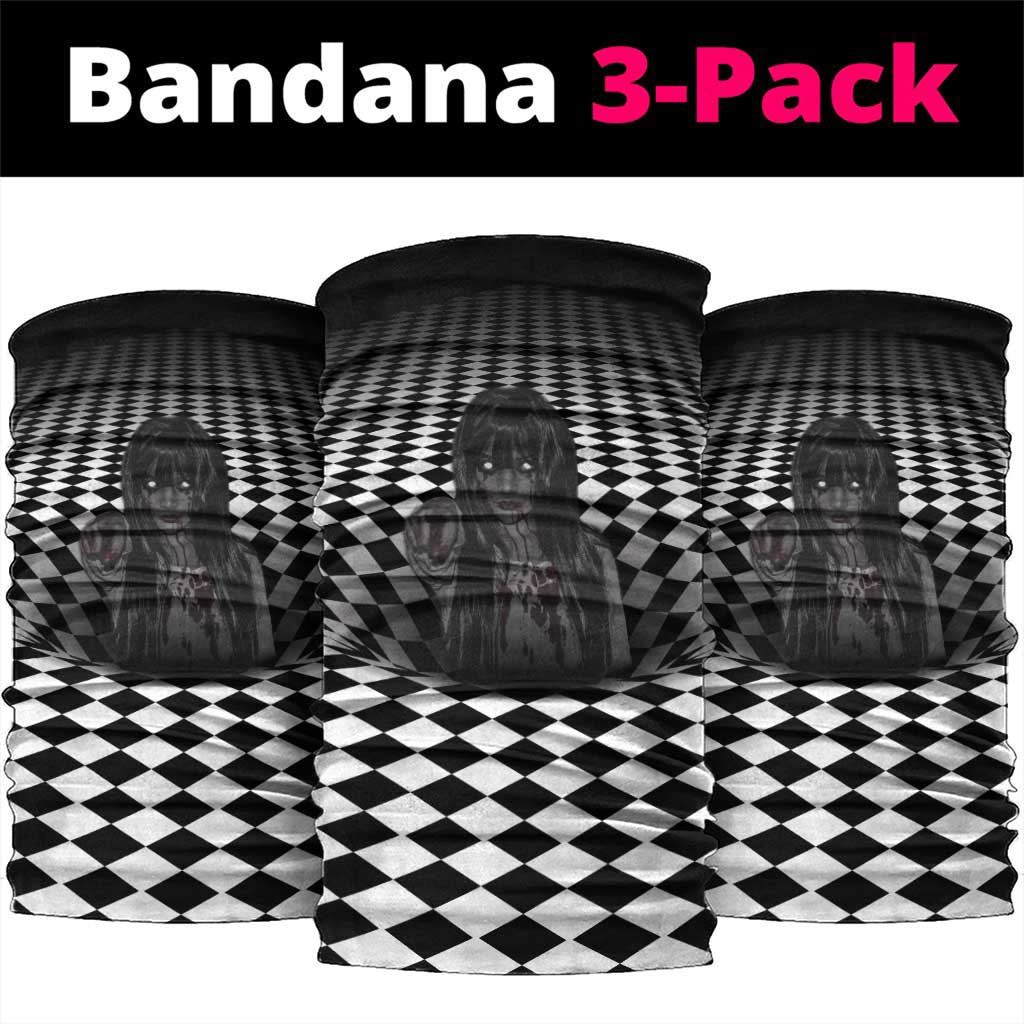 3D Illusion Horror Halloween Neck Gaiter Scary Ghost - Wonder Print Shop