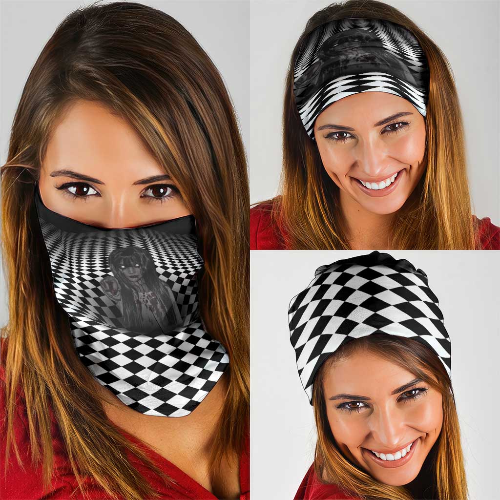 3D Illusion Horror Halloween Neck Gaiter Scary Ghost - Wonder Print Shop
