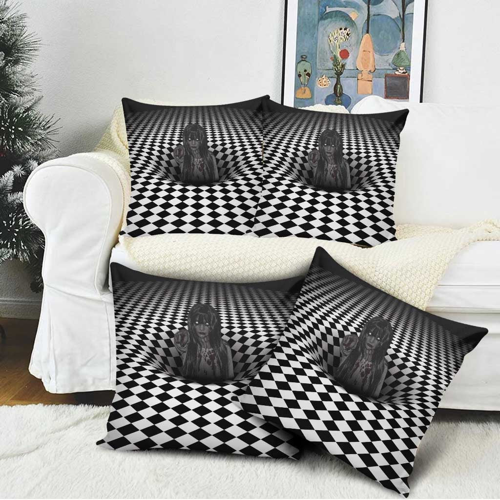 3D Illusion Horror Halloween Pillow Cover Scary Ghost - Wonder Print Shop