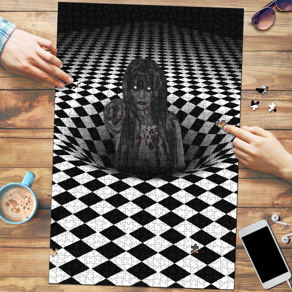3D Illusion Horror Halloween Puzzle Scary Ghost - Wonder Print Shop