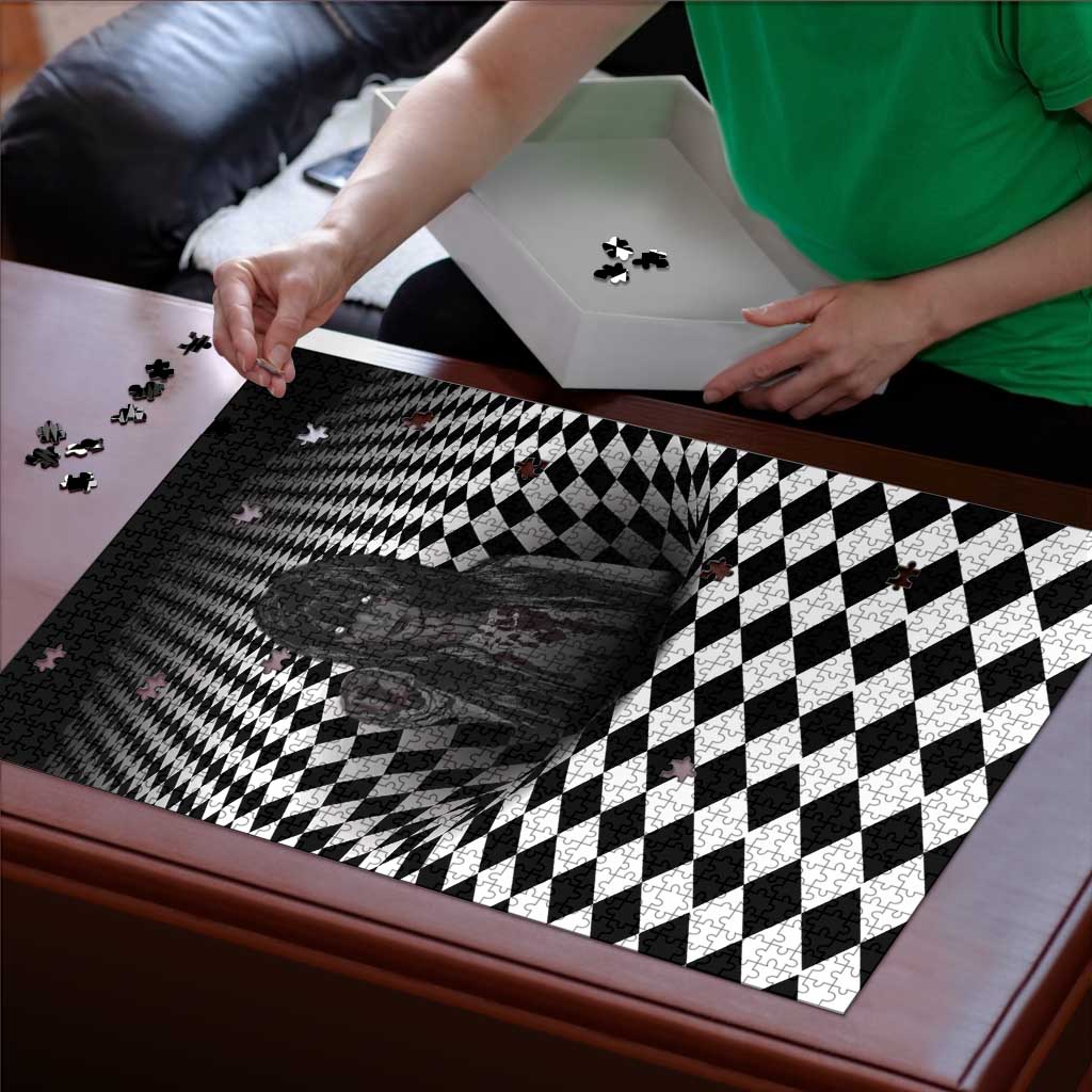 3D Illusion Horror Halloween Puzzle Scary Ghost - Wonder Print Shop