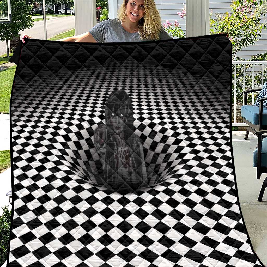 3D Illusion Horror Halloween Quilt Scary Ghost - Wonder Print Shop