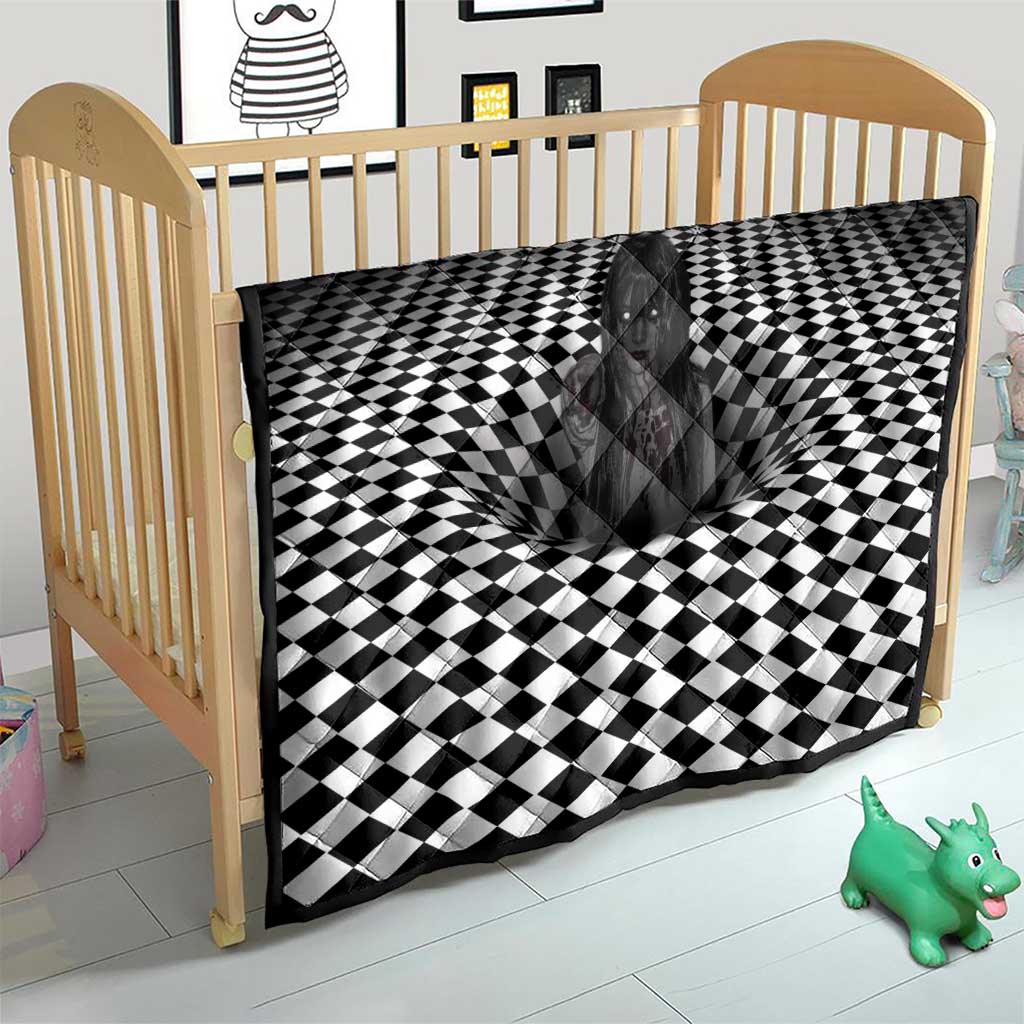 3D Illusion Horror Halloween Quilt Scary Ghost - Wonder Print Shop