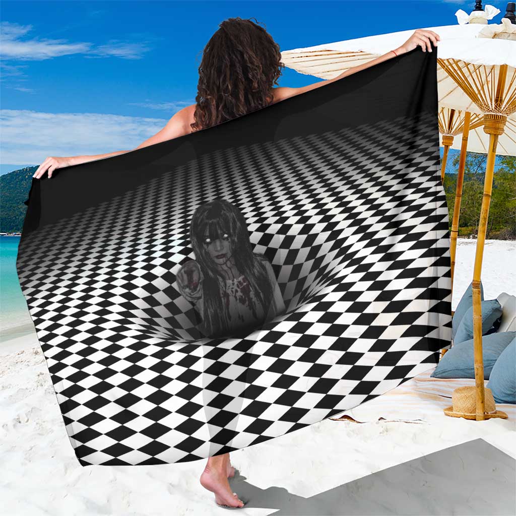 3D Illusion Horror Halloween Sarong Scary Ghost - Wonder Print Shop