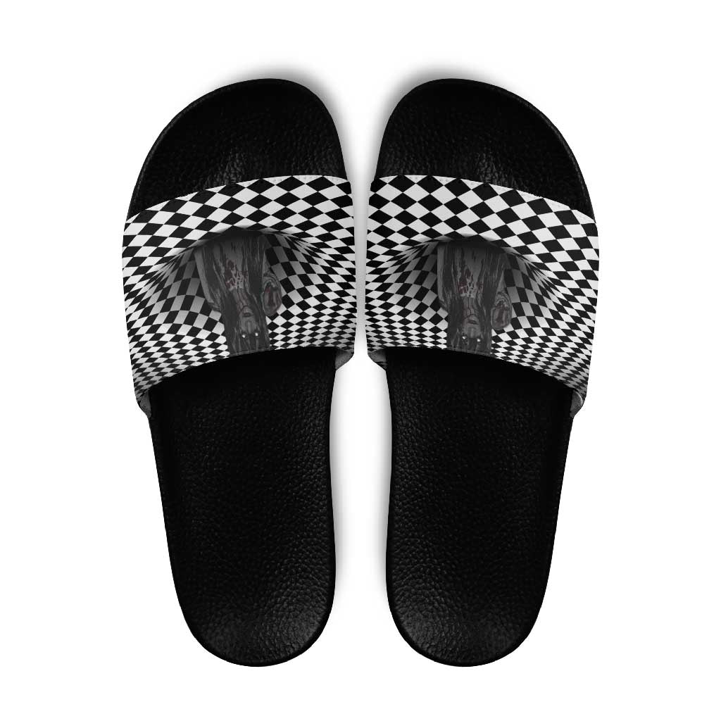 3D Illusion Horror Halloween Slide Sandals Scary Ghost - Wonder Print Shop
