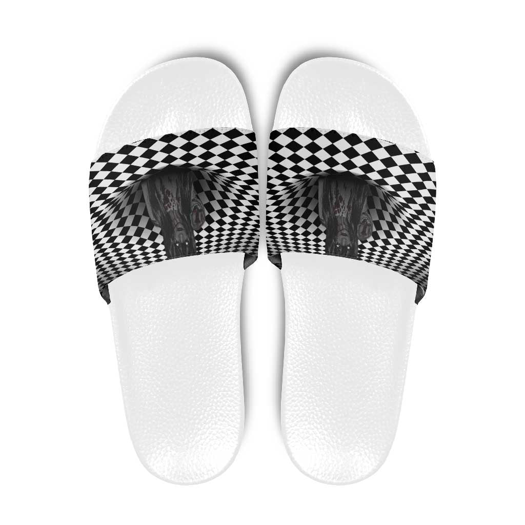 3D Illusion Horror Halloween Slide Sandals Scary Ghost - Wonder Print Shop