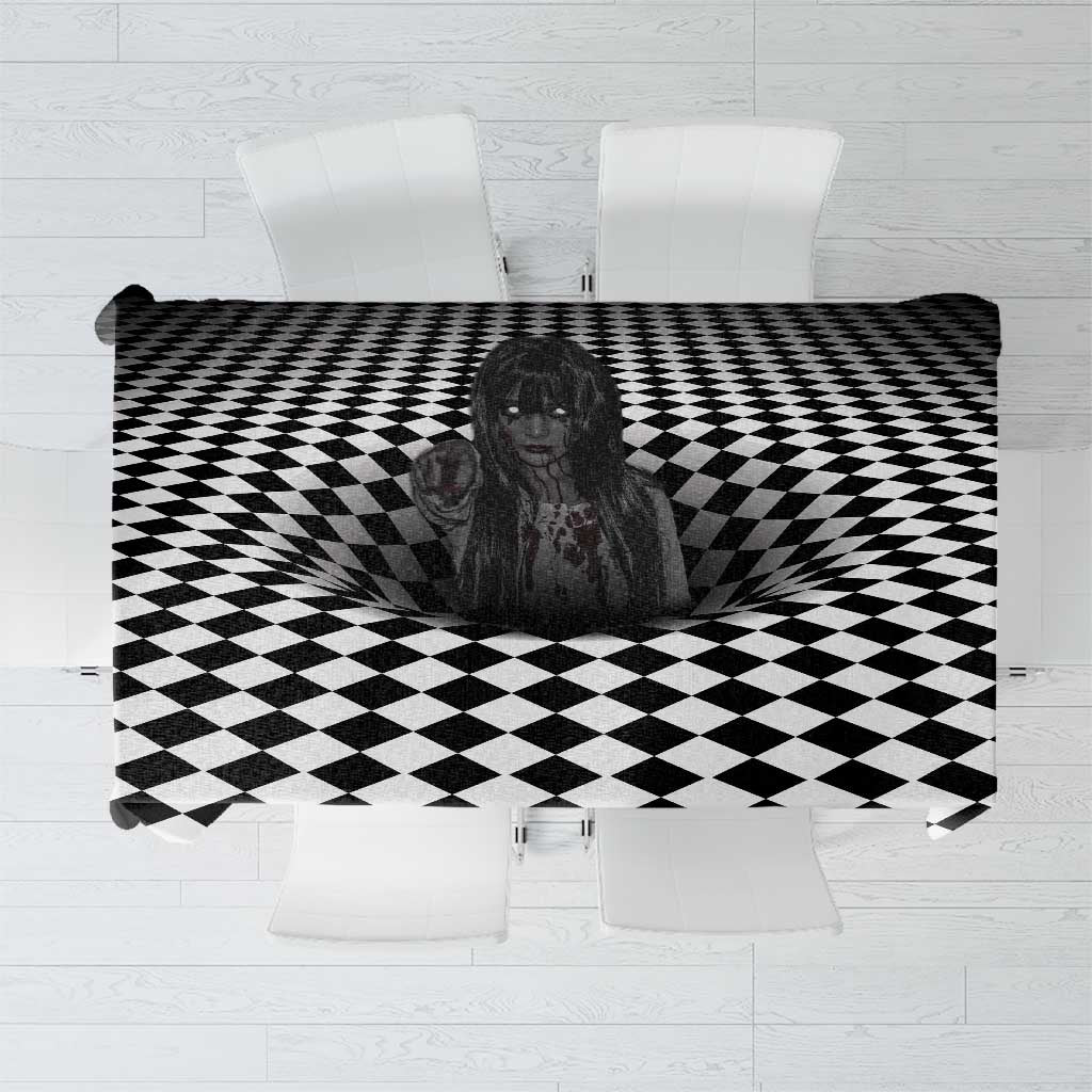 3D Illusion Horror Halloween Tablecloth Scary Ghost - Wonder Print Shop