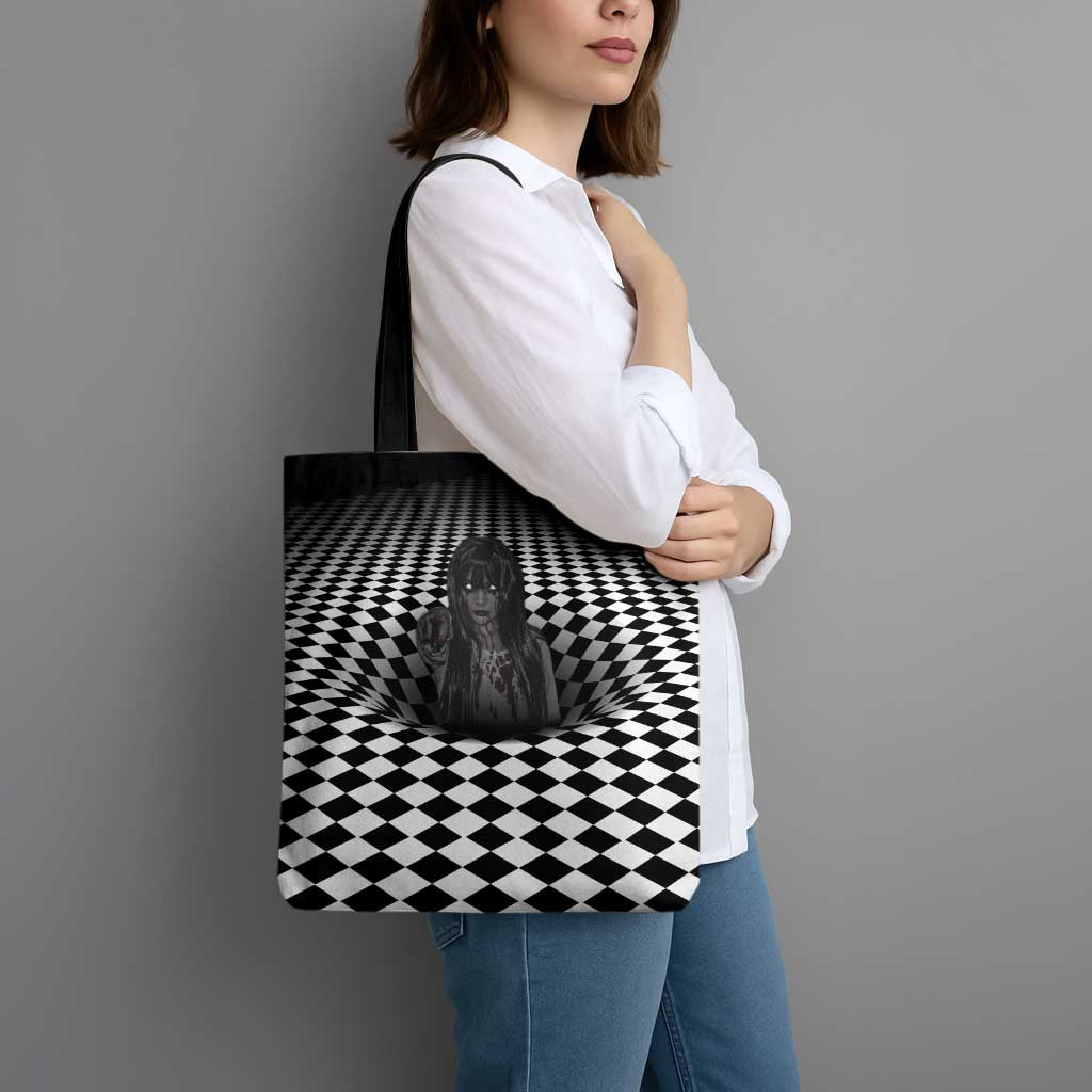 3D Illusion Horror Halloween Tote Bag Scary Ghost - Wonder Print Shop