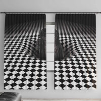 3D Illusion Horror Halloween Window Curtain Scary Ghost - Wonder Print Shop
