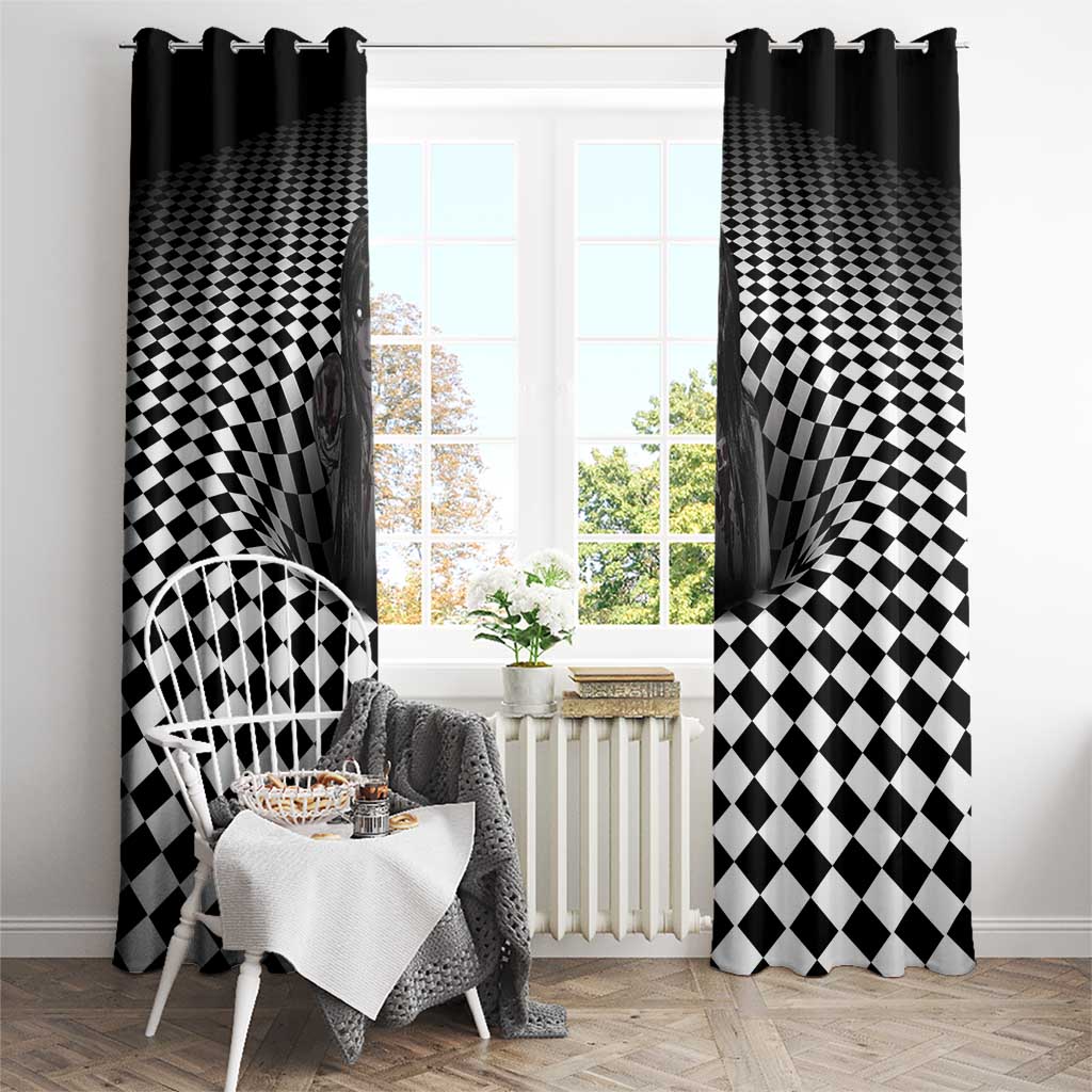 3D Illusion Horror Halloween Window Curtain Scary Ghost - Wonder Print Shop