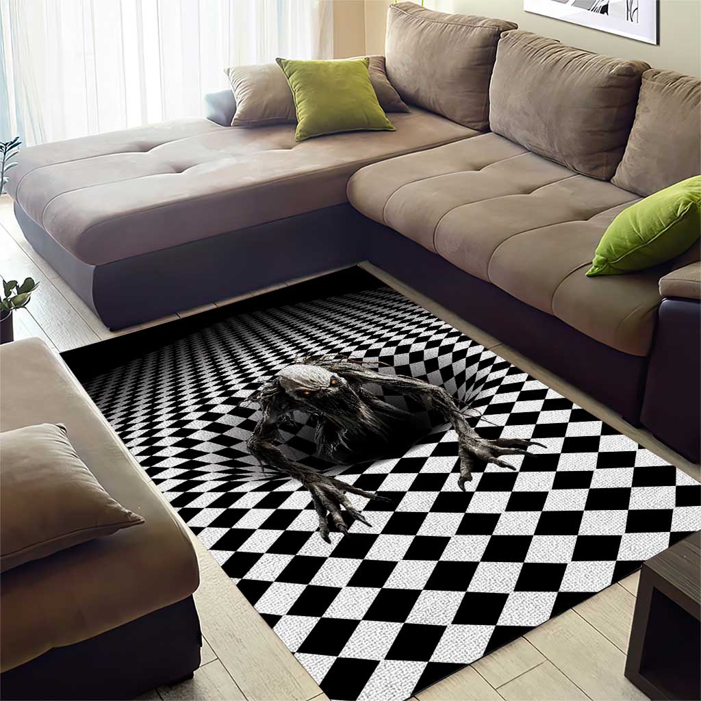 3D Illusion Halloween Area Rug Horror Monster - Wonder Print Shop