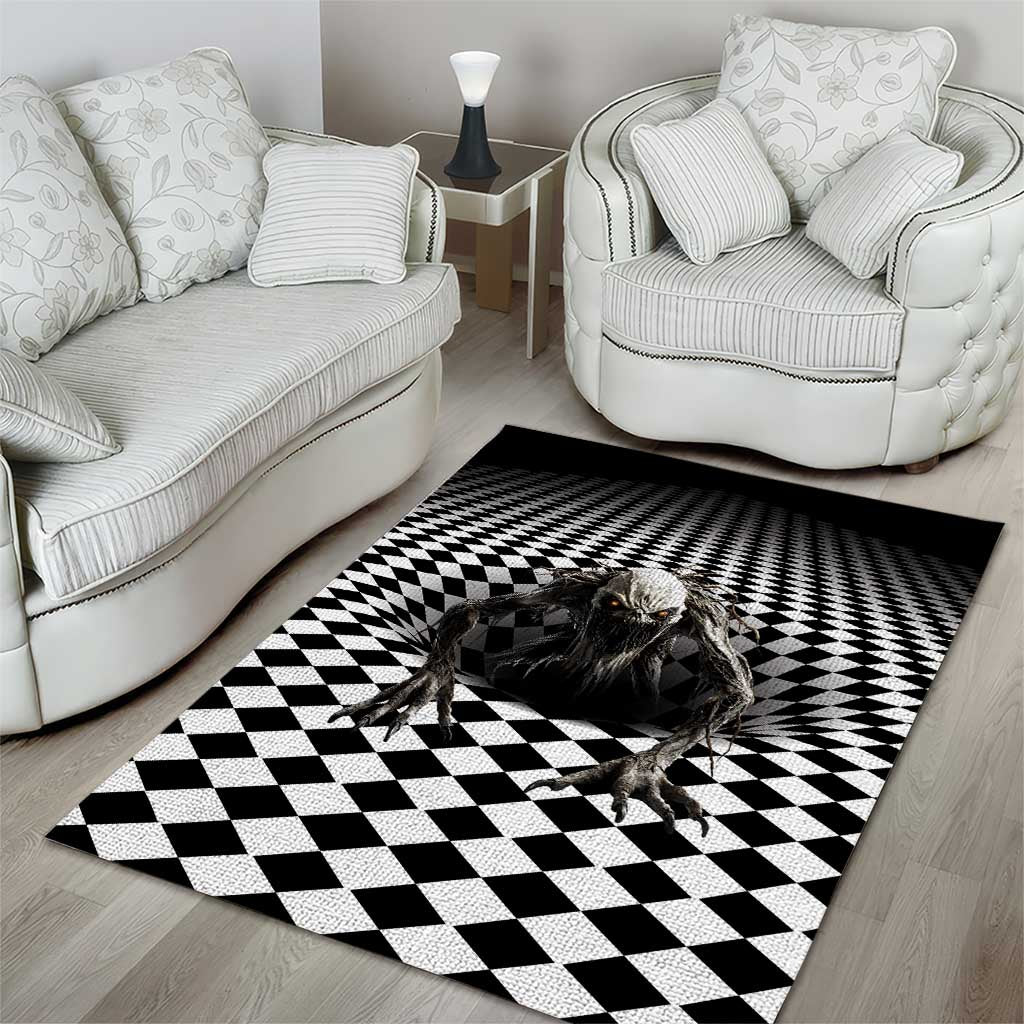 3D Illusion Halloween Area Rug Horror Monster - Wonder Print Shop
