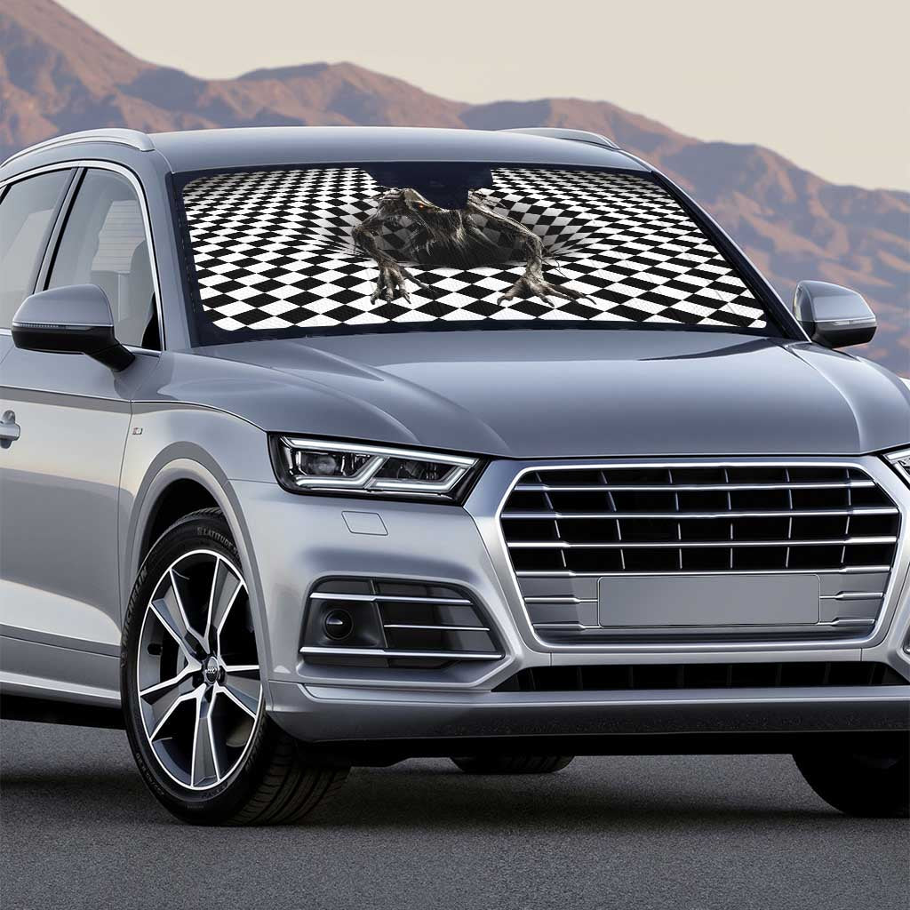 3D Illusion Halloween Auto Sun Shade Horror Monster - Wonder Print Shop